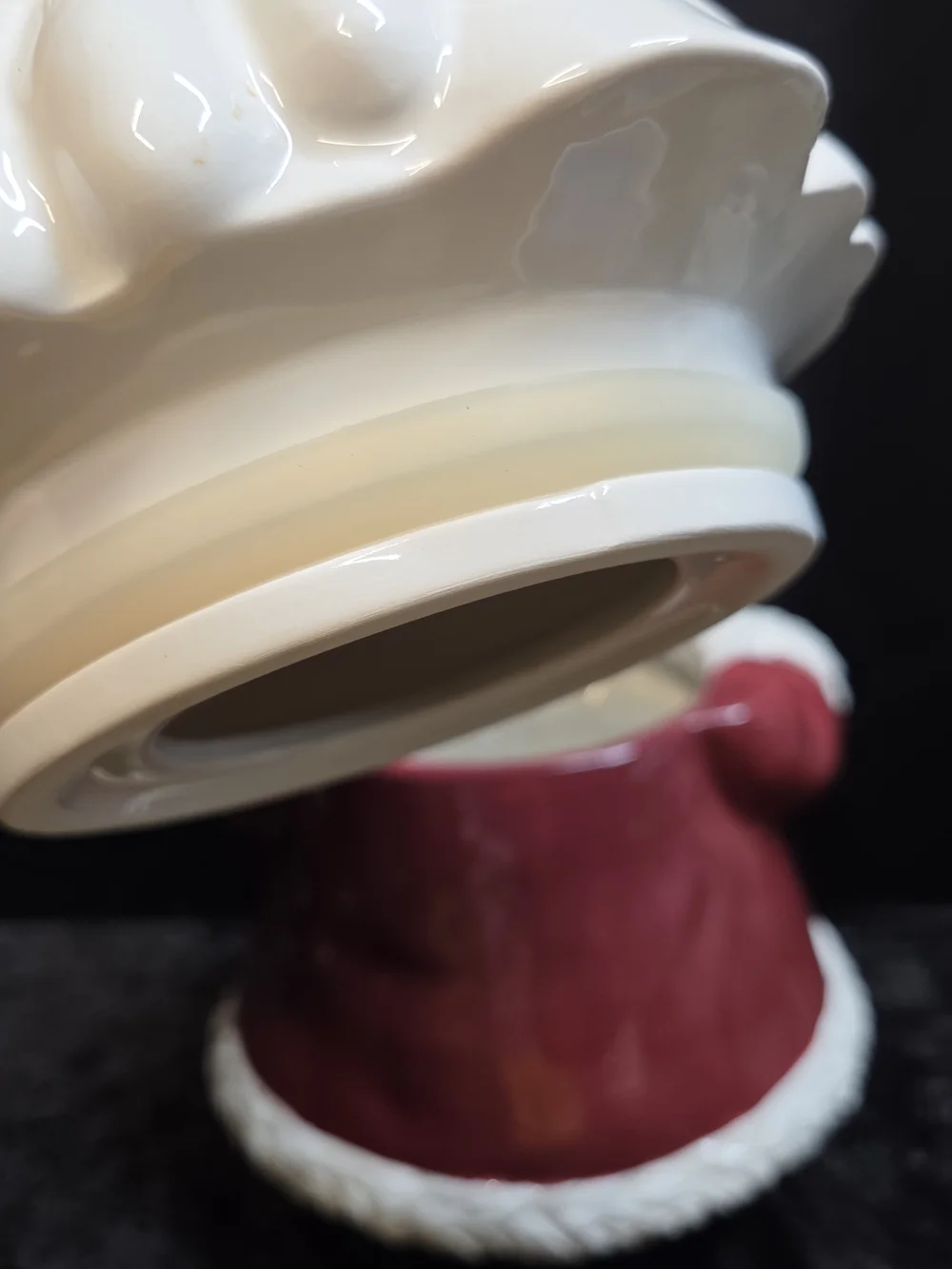 Vintage HALLMARK A Berry Merry Christmas Santa Cookie Jar